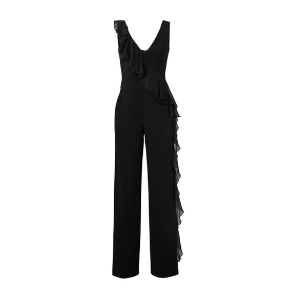 Trina Turk • Black Ruffle Jumpsuit • Size 4 - Picture 1 of 3